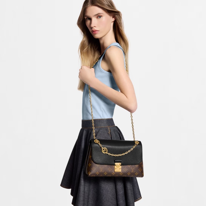 lv louis vuitton madeleine mm monogram coated canvas shoulder bag #m28611